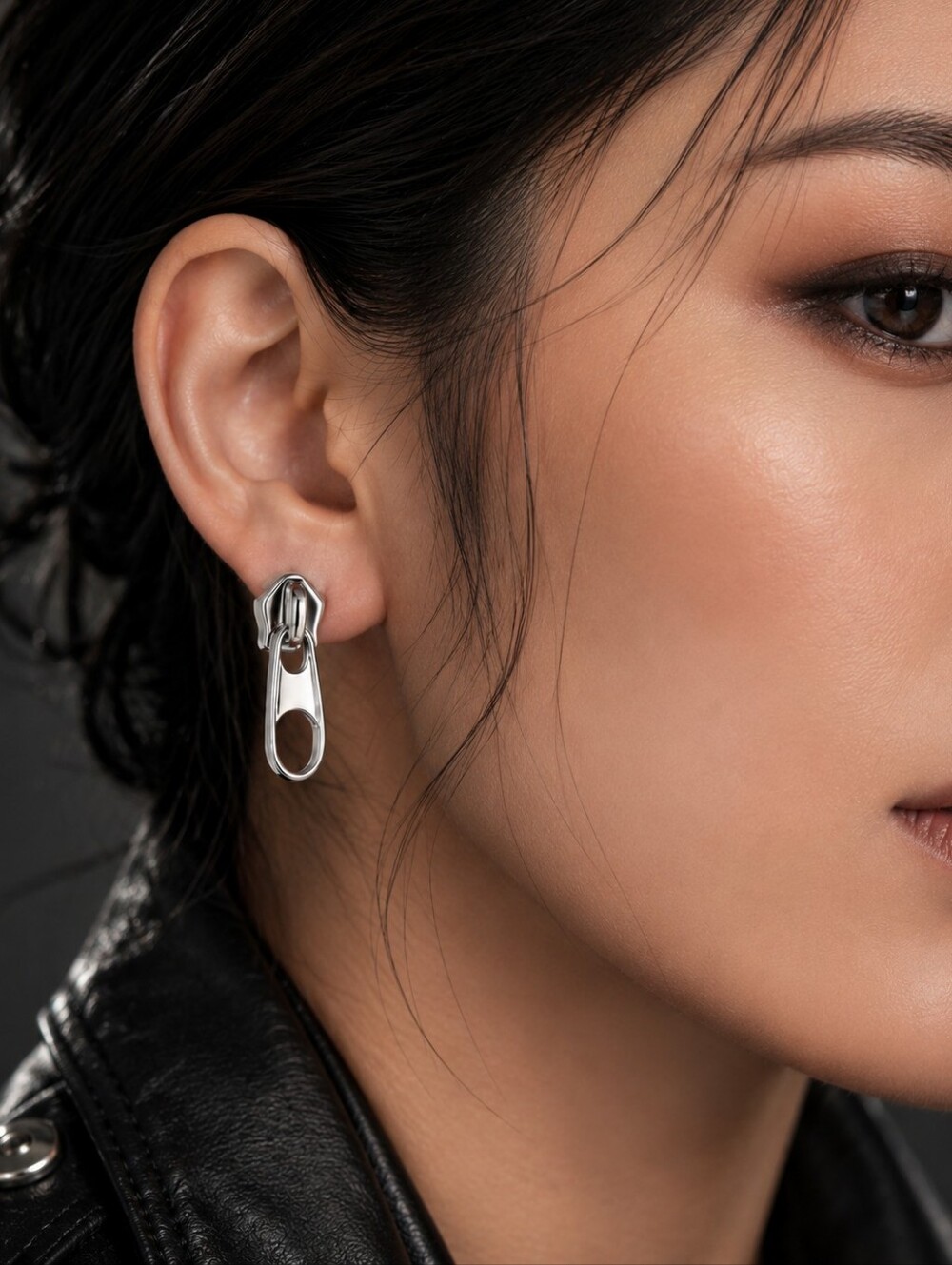 MODCLOTH PUNK ZIPPER PULL EARRINGS